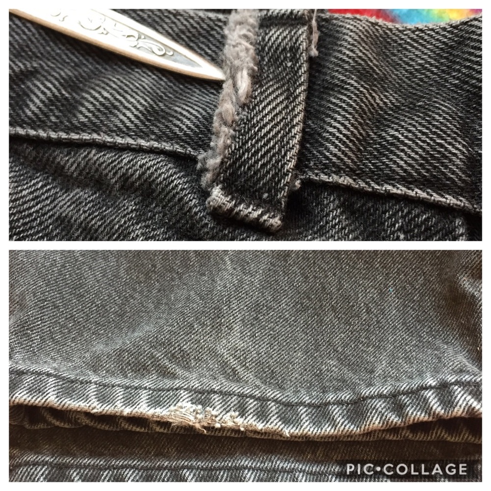Vintage Hugo Boss Black Denim Jeans  USA  32/30 - Picture 5 of 8